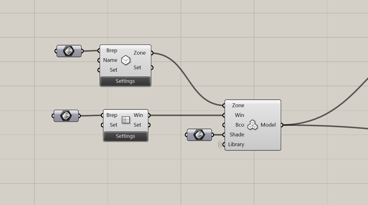 Zone and window component connecting to the Networker component