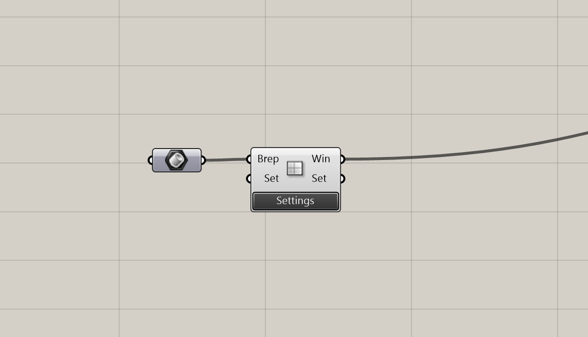 Window component on the Grasshopper canvas